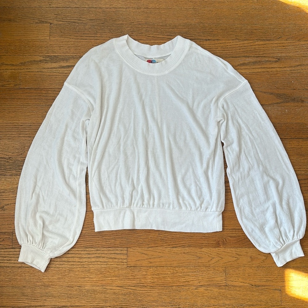 Free People Beach, white sweater